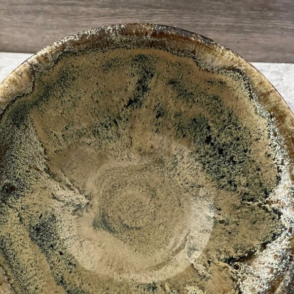 Vintage Glenn Woods Pottery Boys Studio Art Pottery 6.5" Bowl Signed Dated 2002 - Picture 3 of 6